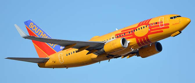 Southwest Boeing 737-7H4 N781WN New Mexico, Phoenix Sky Harbor, January 27, 2016